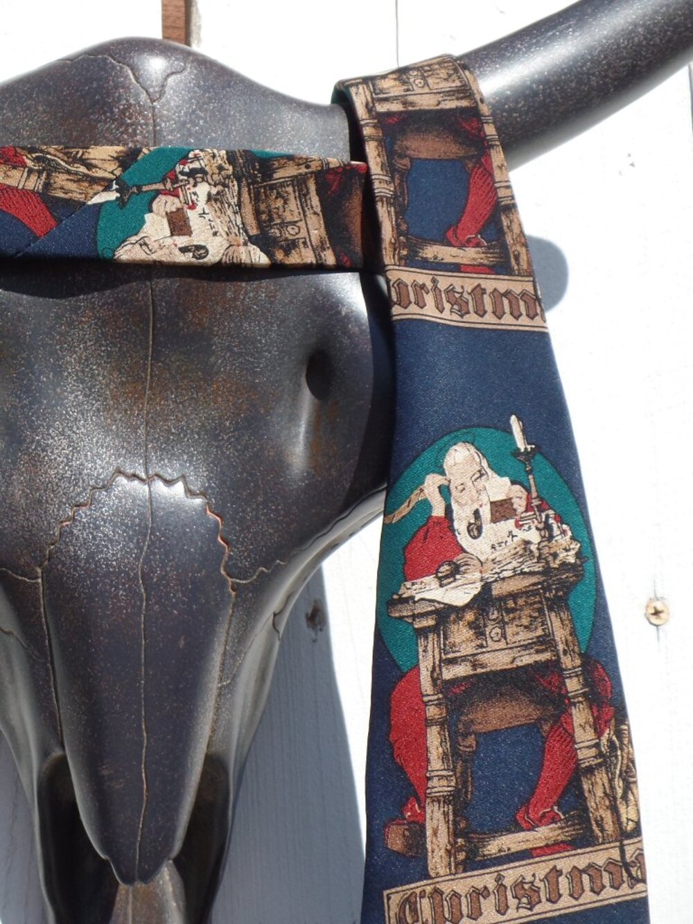 Norman Rockwell Silk Tie Christmas Vintage Christmas '94 - Picture 4 of 9